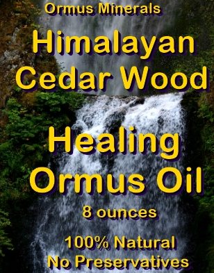 Ormus Minerals Himalayan Cedar Wood Healing Ormus Oil Ormus Minerals Himalayan Cedar Wood Healing Ormus Oil