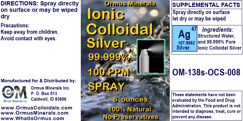 Colloidal Silver Spray