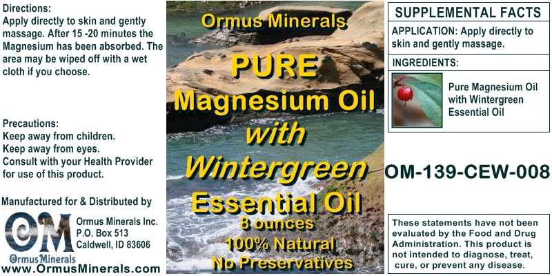 Ormus Minerals Combo Set Ocean Energy & Pure Magnesium Oil with Wintergreen Essential Oil