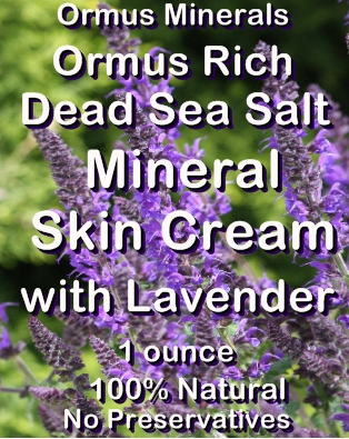 Ormus Minerals -Dead Sea Salt Mineral Skin Cream with Lavender Ormus Minerals -Dead Sea Salt Mineral Skin Cream with Lavender