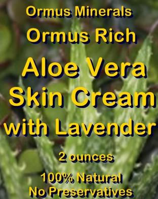 Ormus Minerals -Ormus Rich Aloe Vera Skin Cream with Lavender