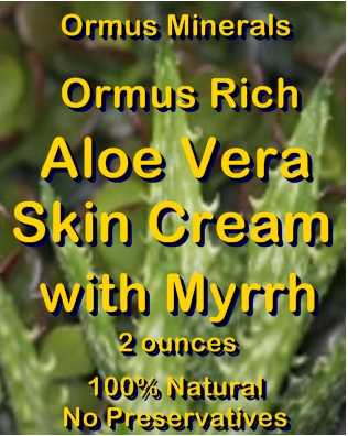 Ormus Minerals -Ormus Rich Aloe Vera Skin Cream with Myrrh