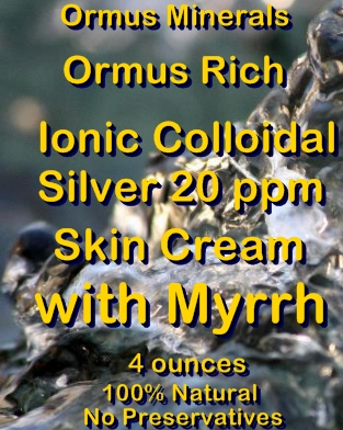 Ormus Minerals -Ormus Rich Ionic Colloidal Silver 20 ppm with MYRRH Ormus Minerals -Ormus Rich Ionic Colloidal Silver 20 ppm with MYRRH