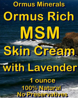 Ormus Minerals -Ormus Rich MSM Skin Cream with LAVENDER Ormus Minerals -Ormus Rich MSM Skin Cream with LAVENDER