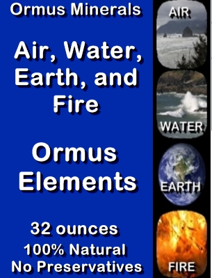 Ormus Minerals Ormus Elements Air - Water - Earth - Fire (L) Ormus Minerals Ormus Elements Air - Water - Earth - Fire (L)