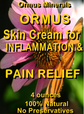 Ormus Minerals -Ormus Skin Cream for Inflammation and Pain Releif