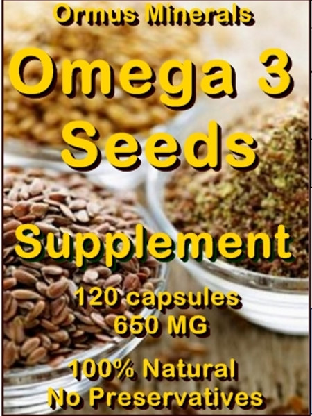 Ormus Minerals Omega 3 Seeds Powder Ormus Minerals Omega 3 Seeds Powder
