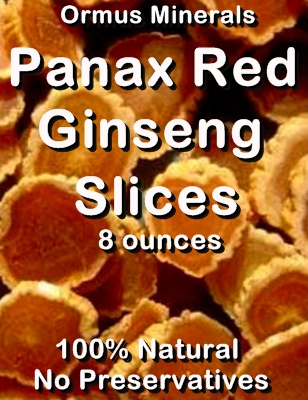 Ormus Minerals -Panax Red Ginseng Slices Ormus Minerals -Panax Red Ginseng Slices